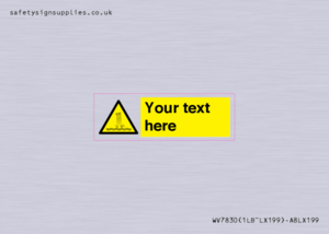 Custom warning artificial waterfall